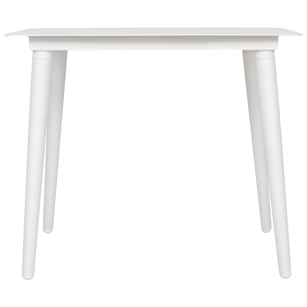 Tavolo in alluminio bianco 90x90x75 cm