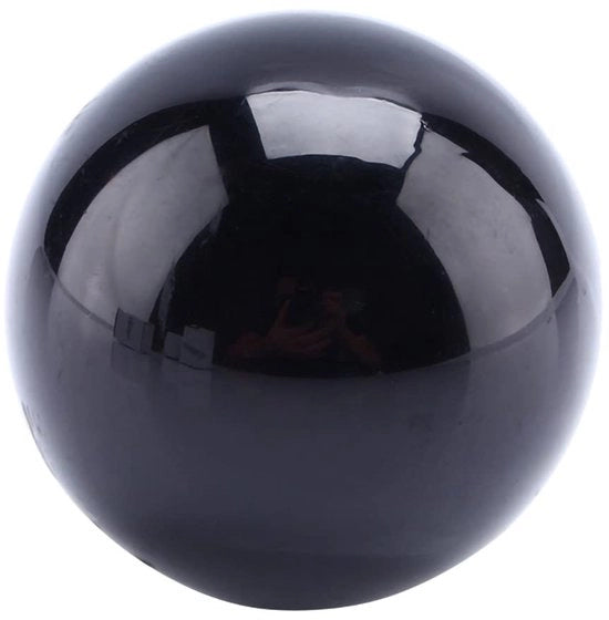 Decorazione a cristalli - Bolla decorativa in cristallo naturale - 40 mm - Obsidiiana nera - Alta qualità - Servizio orientato al cliente - Bolla decorativa in cristallo