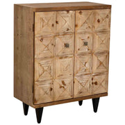 Mobile da ingresso in legno con 2 ante marroni 74x38x96h cm