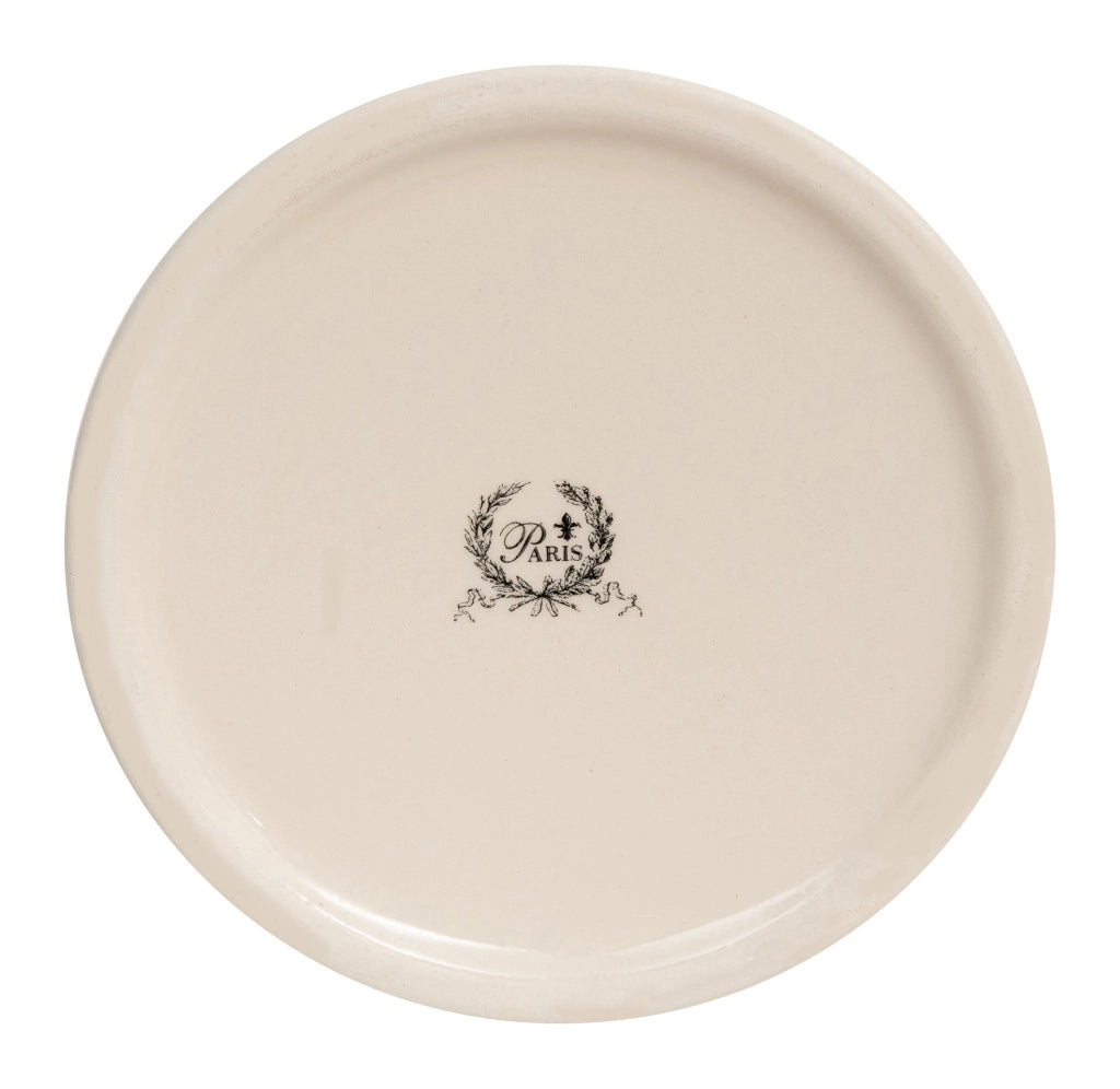 Biscottini Portascopino porcellana bianca decorata "Powder Soap" L12xPR10xH16,2 realizzato