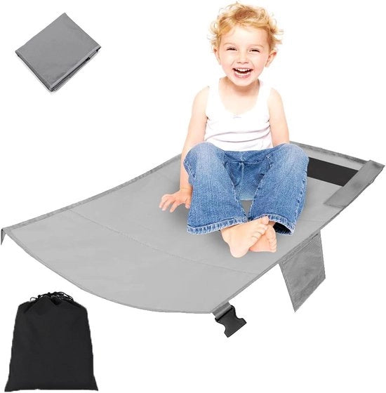Sostegno per bambini in aereo - Estensione di sedile compatta per bambini e bambini in fasce - Grigio - 79 x 44 cm