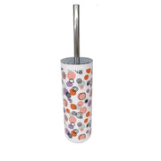 Trade Shop - Portascopino A Cilindro 9.1x26.8cm Scopino Bagno Wc Toilette Sfere Astratte 87085 -