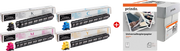 ORIGINAL Kyocera Value Pack nero / ciano / magenta / giallo / Bianco TK-8525 MCVP 01 + Prindo Universal Papier 2500 Blatt ~90000 Seiten