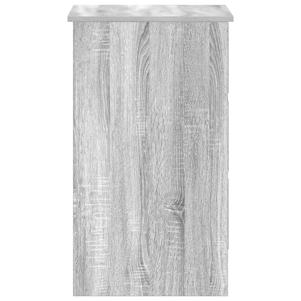 Scrivania | Tavolo da Ufficio Grigio Sonoma 90x45x76 cm in Legno Multistrato