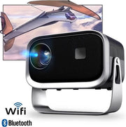 Fs2 - Proiettore 4K HD - Proiettore - Proiettore Mini Portatile - WiFi 6 - HDMI - Bluetooth 5.0 - Android 11 - Airplay - Home Cinema
