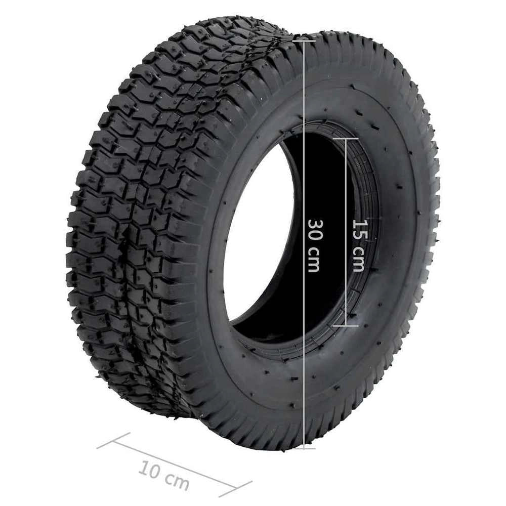 Wheelbarrow Tires, 2 Pieces, 13x5.00-6 4PR Rubber