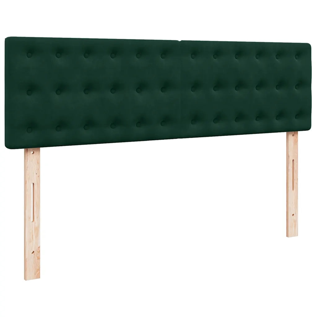 vidaXL Struttura Letto Pouf con Materassi 160x200 cm Velluto