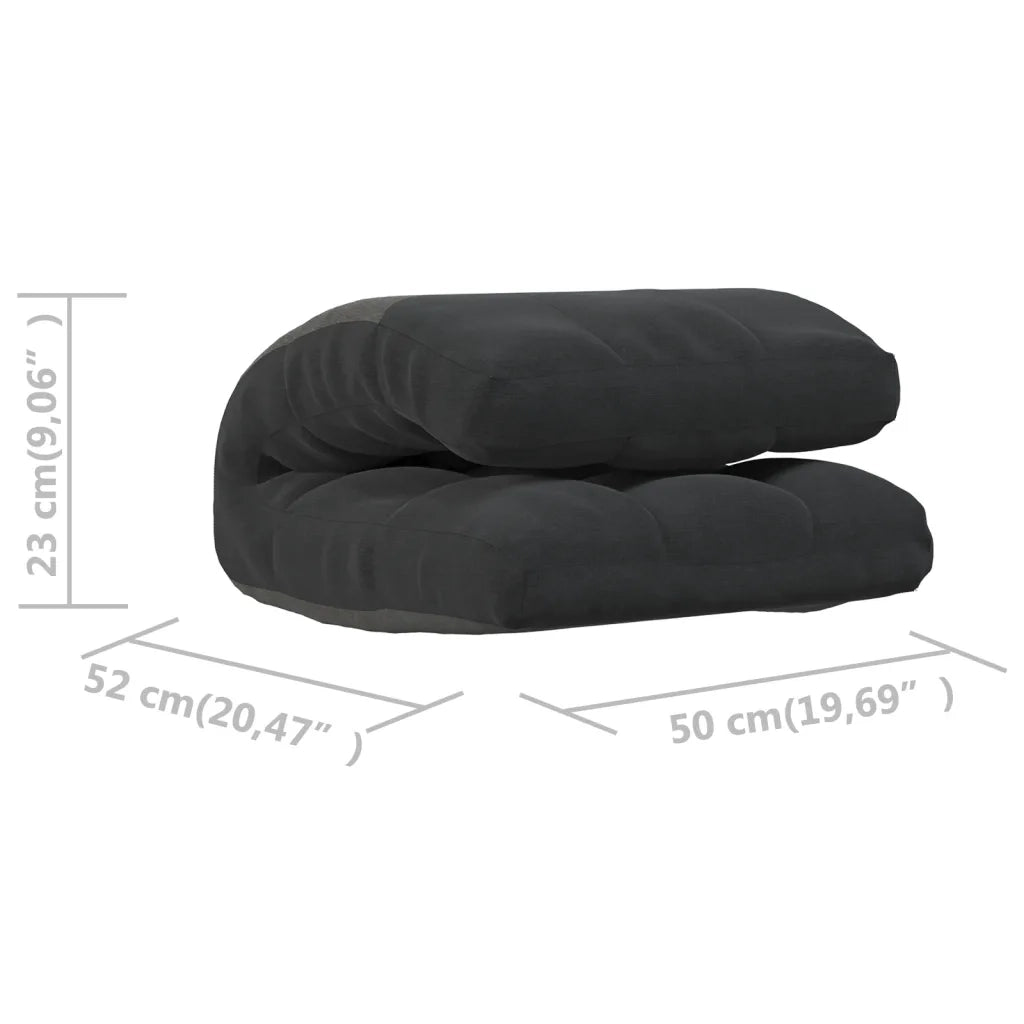 Sedia da Pavimento Pieghevole Nera in Tessuto cod mxl 60024