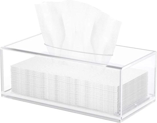 Scatola per Asciugamani 250 x 130 x 90 cm - Scatola in Acrilico con Chiusura Magnetica - Cucina Bagno Camera da Letto Auto Ufficio - Scatola trasparente