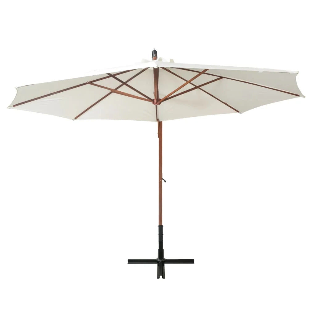 Ombrellone con asta in legno bianco da 350 cm 02_0008037