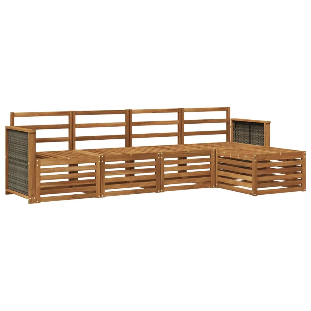 Set di divani da esterno 5 pcs Naturale 3384225