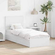 Letto con Contenitore Bianco 75 x 190 cm Legno multistrato 3410847