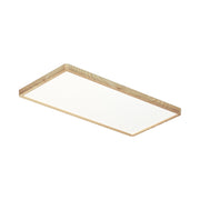 Plafoniera Italux Olbis rettangolare legno chiaro IP44 LED 36W