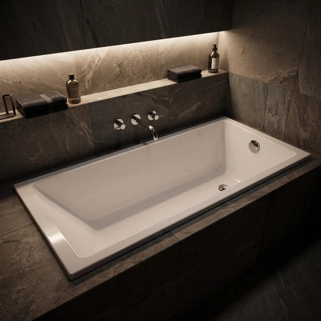 Vasca Da Bagno Acrilica Da Incasso Rea Catania 180