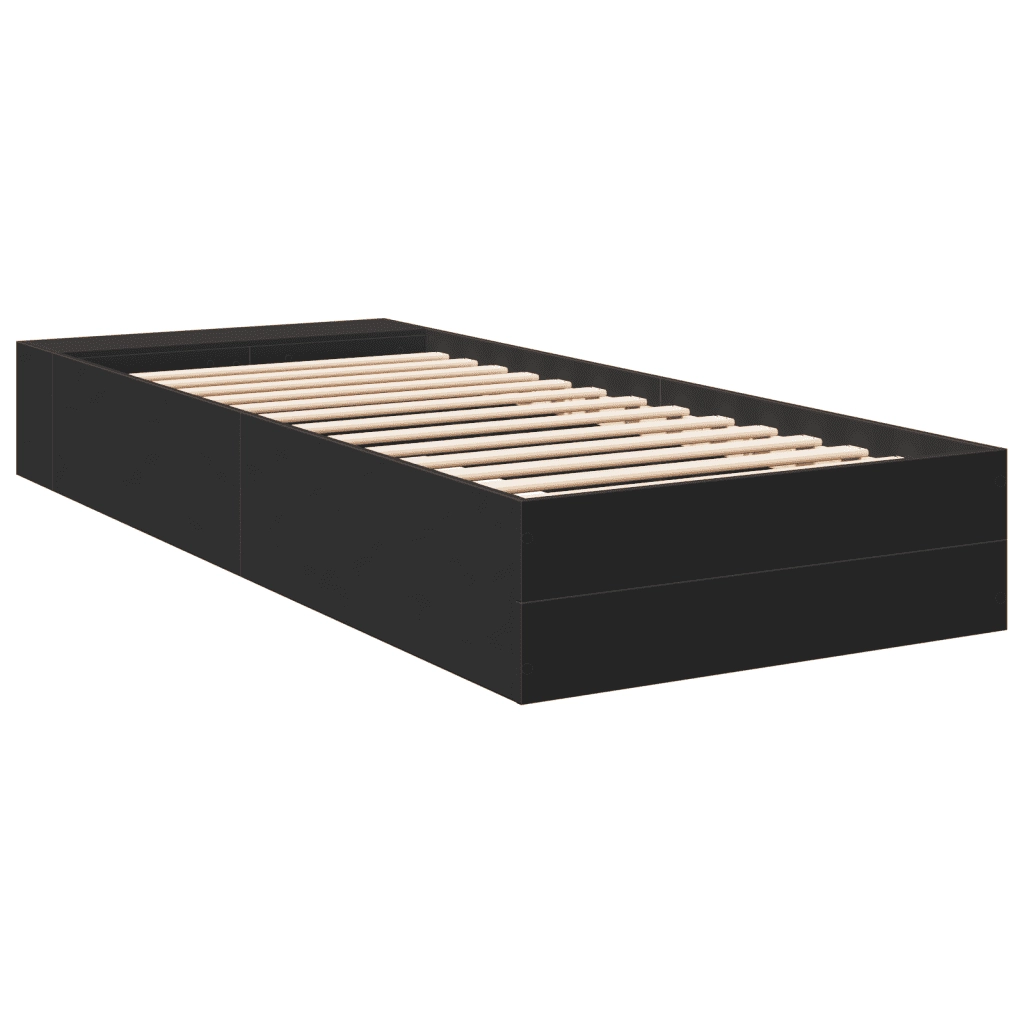 Giroletto Nero 90x190 cm in Legno Multistrato