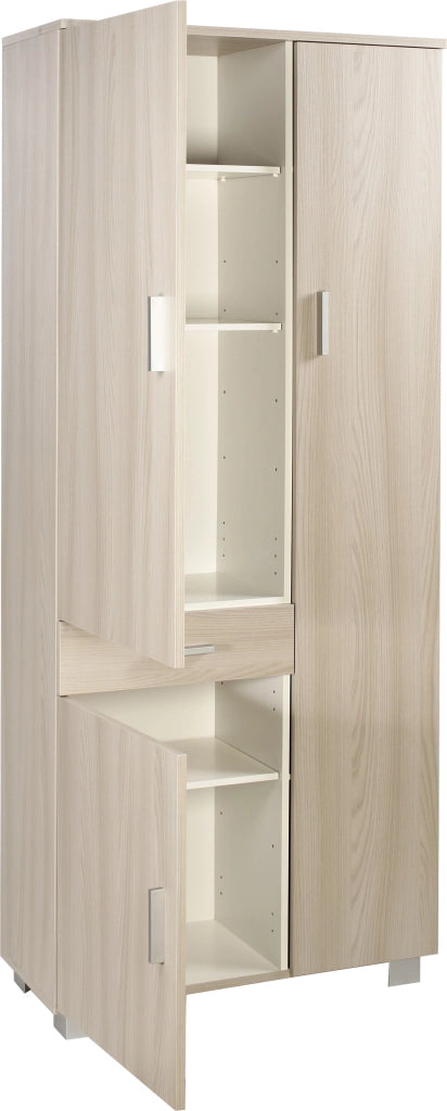 KIT ARMADIO MULTIUSO BAGNO H180L77 P34 Cm FINITURA BIANCO SARMOG 623k