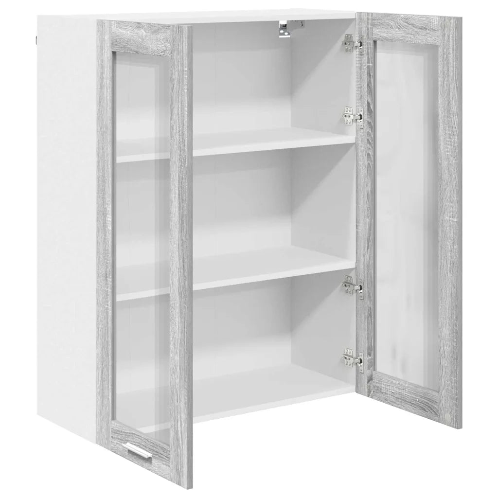 Armadio pensile con porta Grigio Sonoma 80 x 31 x 100 cm