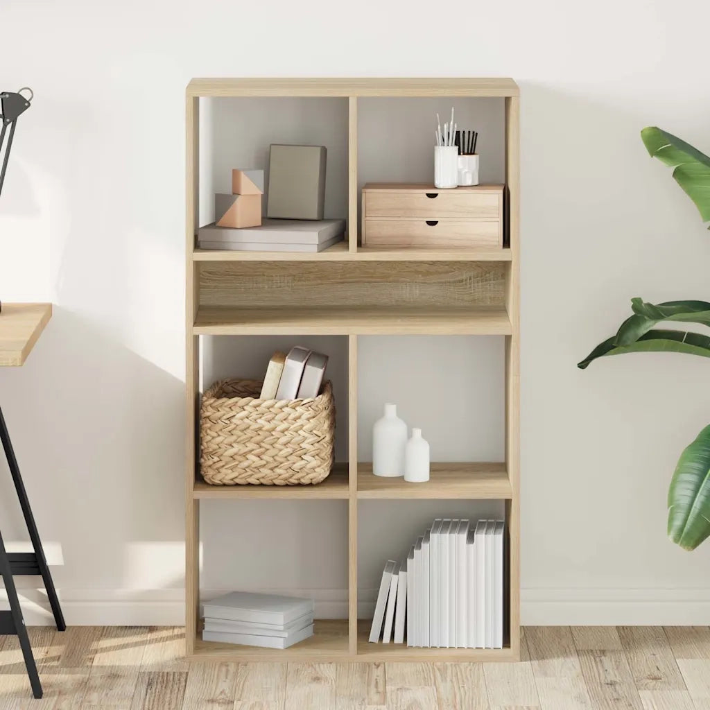 Libreria Rovere Sonoma 66x31x112 cm in Legno Multistrato