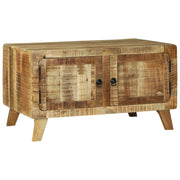 Tavolino da CaffÃ¨ 80x54x45 cm Legno Massello Grezzo di Mango