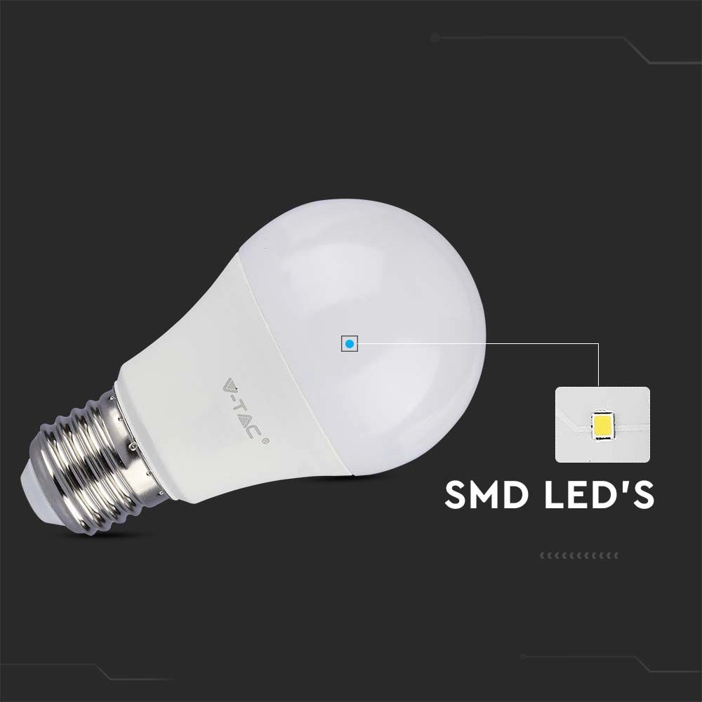 Lampadina LED 10.5W E27 A58 3000K Samsung 1055lm – V-TAC – VT-211-N