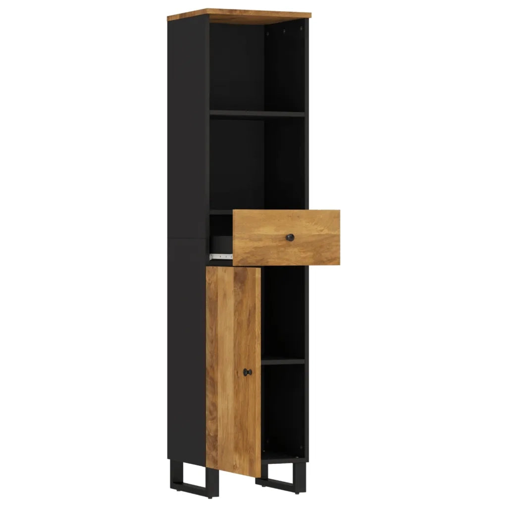 Mobile da Bagno 38x33x160 cm in Legno Massello di Mangocod mxl 128375