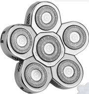 Scheerkop sostitutivo con 6 lame, rasoio elettrico, colore argento