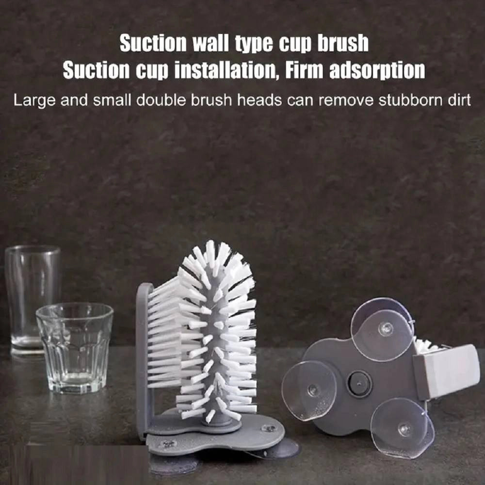 Trade Shop - Spazzola Per Pulizia Bottiglia Lavatazzine Tazza Bicchiere Lavello Cucina Casa -