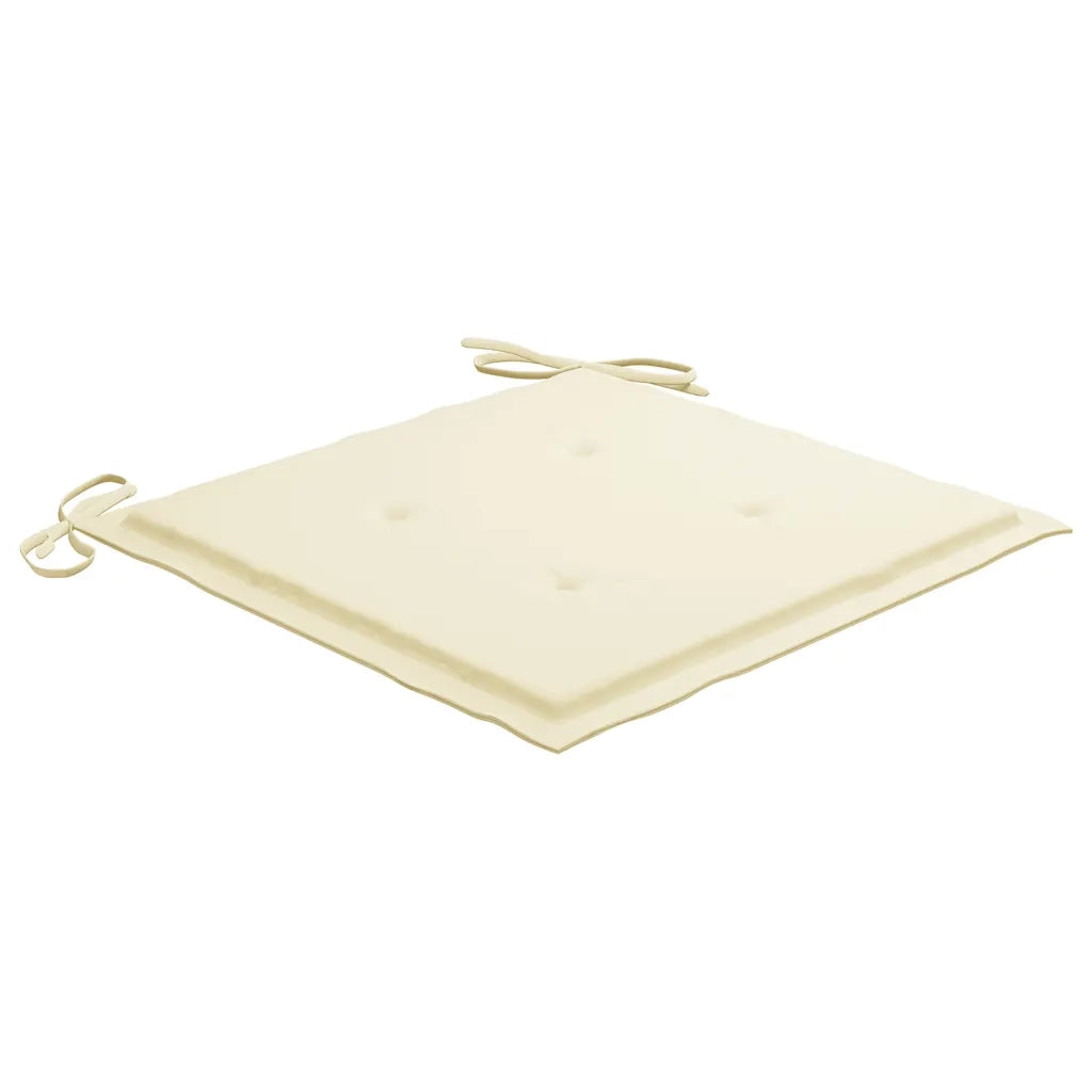 Sedie da Giardino Pieghevoli con Cuscini 4 pz Massello di Teak 3072725