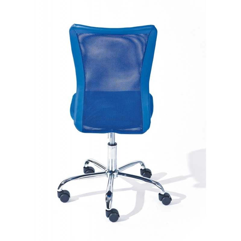 Sedia ufficio Blu Inter Link con ruote regolabile in altezza Dim. 43x56x88-98h