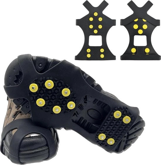 Spikes per scarpe 40-45 punti | Spikes antiscivolo invernali per scarpe | Uomini & donne | Attività all'aperto escursioni invernali neve e ghiaccio