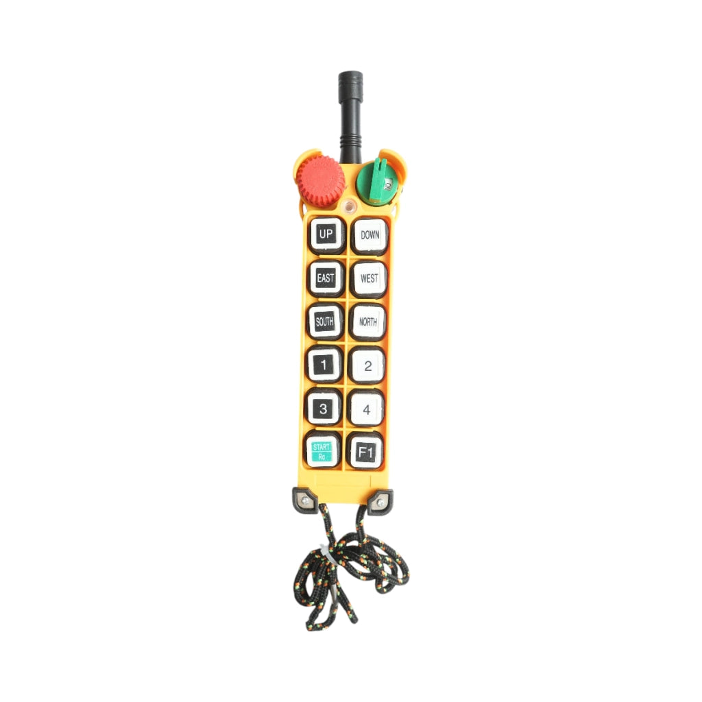 Telecomando industriale wireless 380V AC con 12 pulsanti IP65 Breckner Germany
