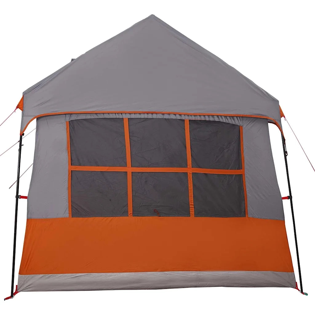 Tenda Familiare con tetto Grigio e arancione 622 x 295 x 238 cm 4100702