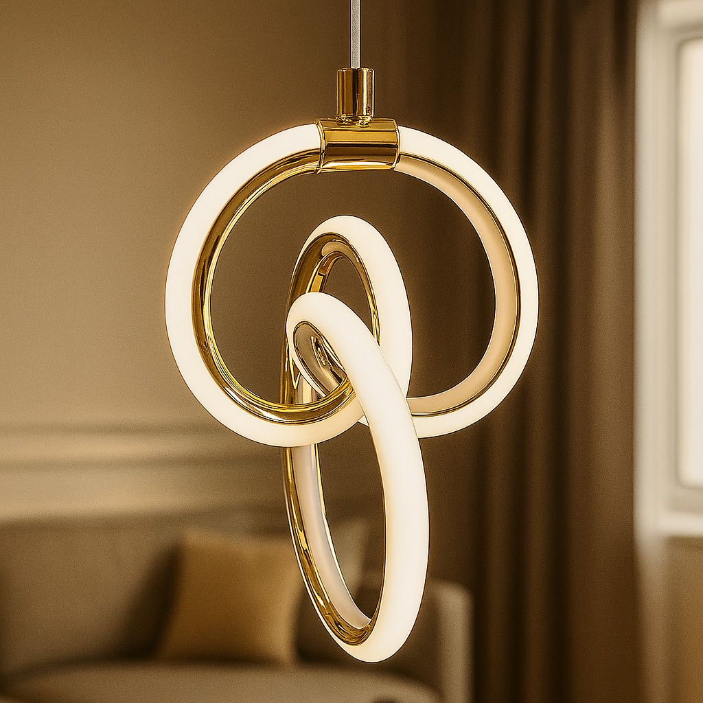 Lampada A Sospensione Led Lhj092-1cp Gold