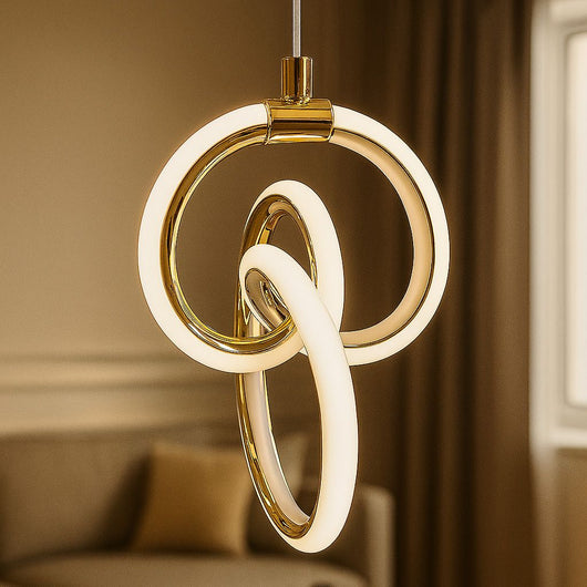 Lampada A Sospensione Led Lhj092-1cp Gold