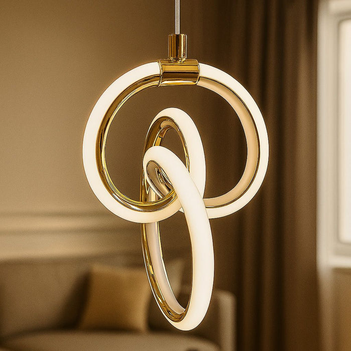 Lampada A Sospensione Led Lhj092-1cp Gold