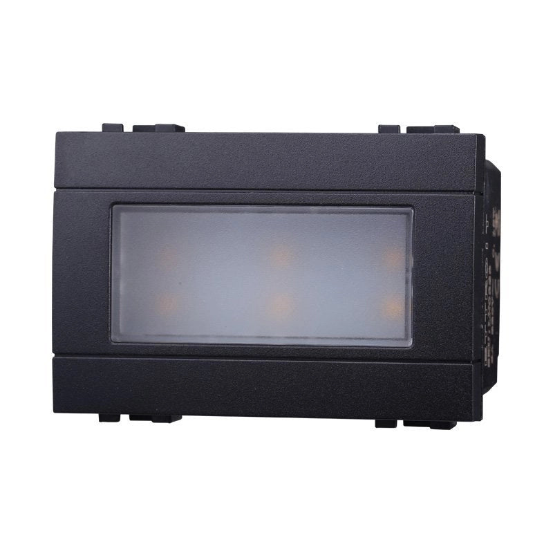 Lampada Led Segnapasso 3P 220V Nero 3000K Compatibile Con Bticino Living International