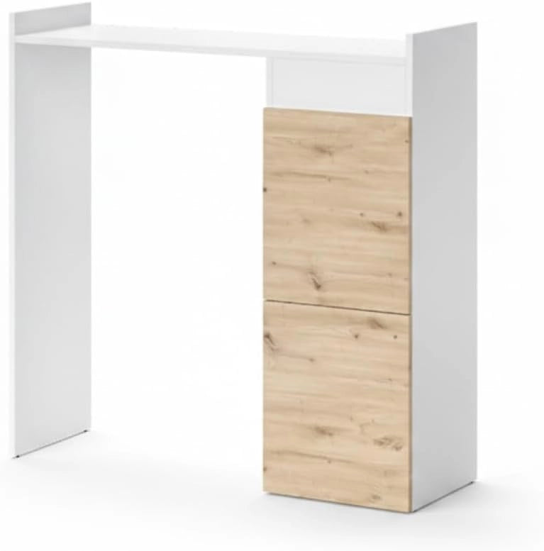Mobile lavatrice Alf, Bianco, 99 x 98 cm con 2 cassetti, per riporre risparmiando spazio sopra la lavatrice