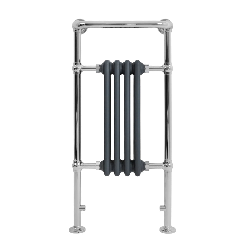 Radiatore Bagno Tradizionale 950x480mm Grigio Cromato Scaldasalviette