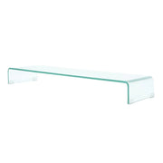 Pratico mobile porta TV/buffet di design per monitor da 100 cm vetro trasparente 2502040