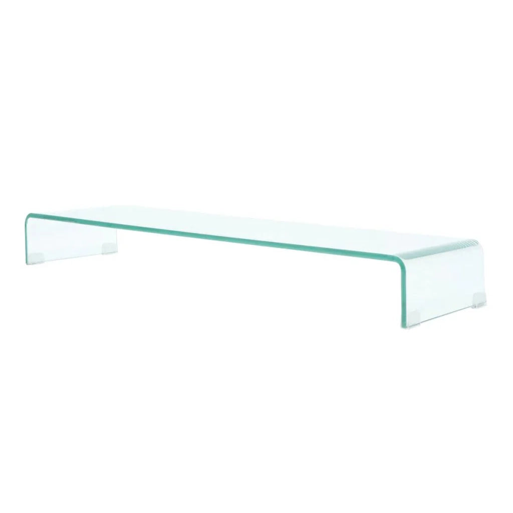 Pratico mobile porta TV/buffet di design per monitor da 100 cm vetro trasparente 2502040