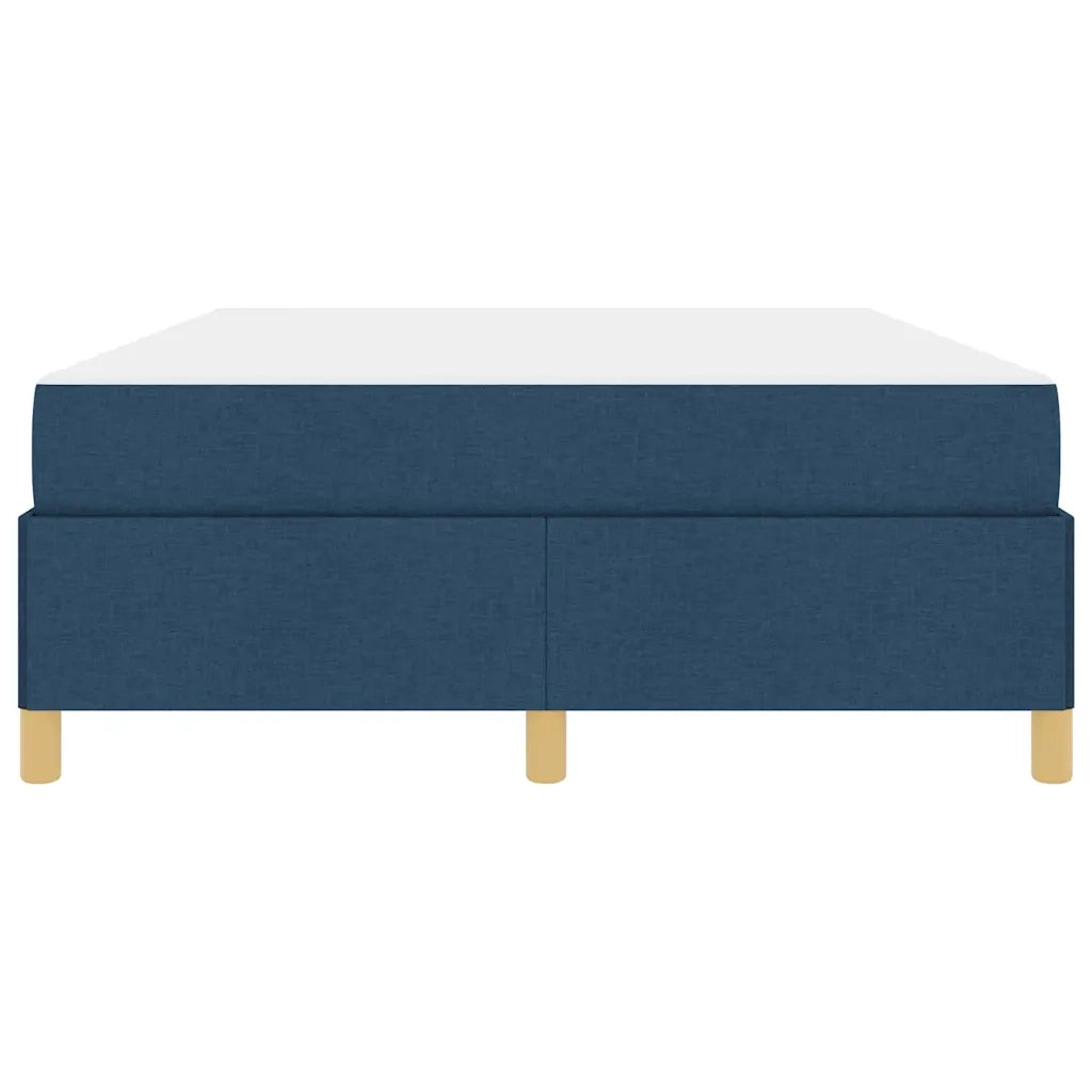 vidaXL Letto a molle con materasso Blu e Bianco 160 x 200 cm Tessuto