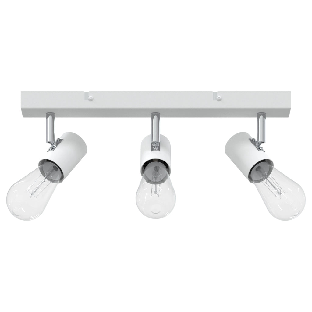 Faretto da soffitto 3 vie regolabili Bianco E27