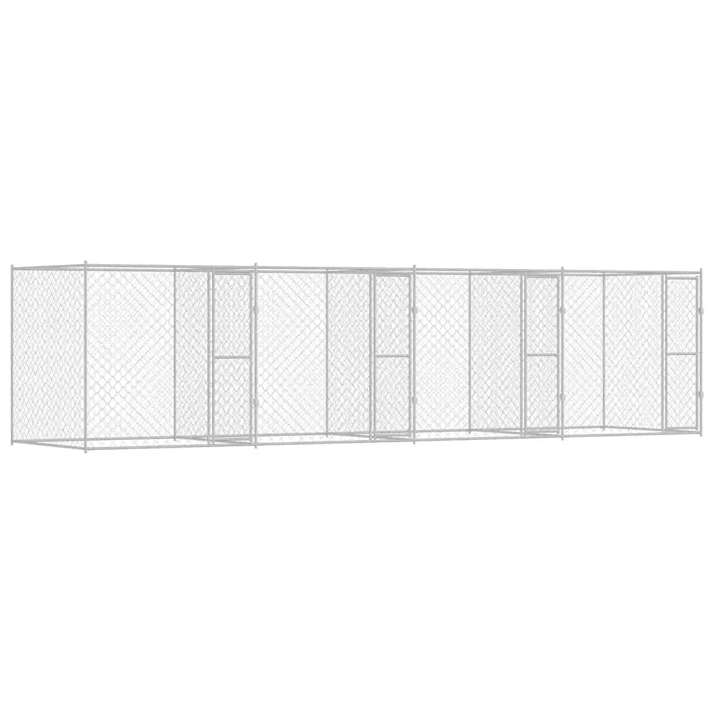 Gabbia per cani Argento 800 x 200 x 200 cm Acciaio zincato 3368308
