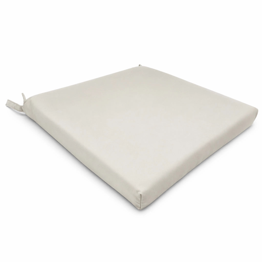 Cuscino seduta per sedia 45x47cm con velcro in poliestere – Avorio