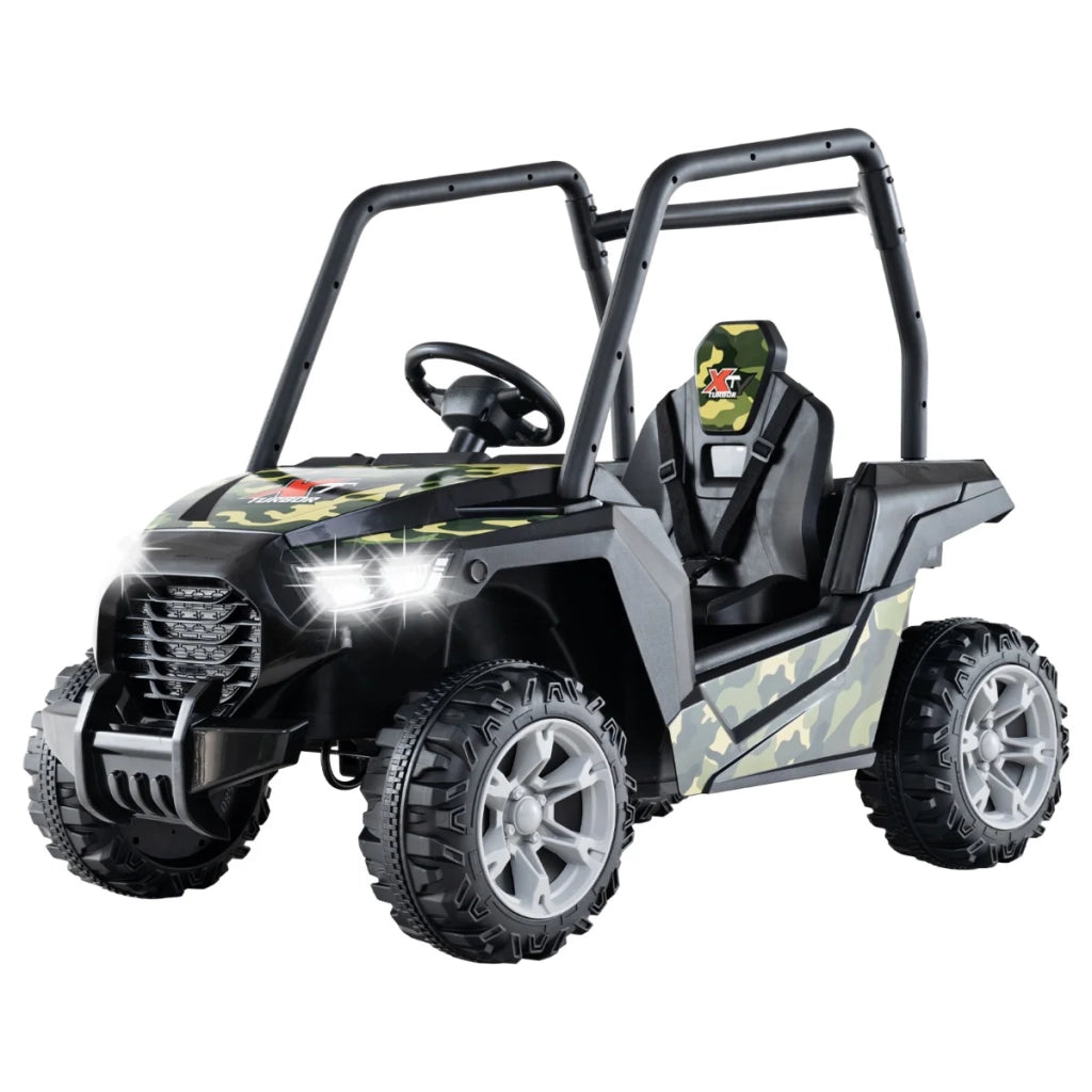 Veicolo elettrico buggy 116 x 68 x 85 cm 2 modalità di controllo avvio graduale atmosfera divertente PP grigio 20_0017396