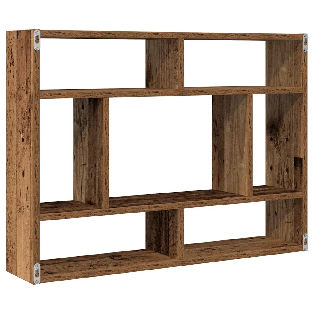 Mensola a Muro Legno Antico 75x16x55 cm in Legno Multistrato 862045