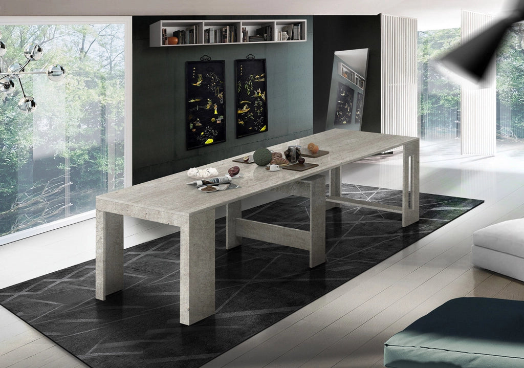 Consolle Allungabile 51/300x90x77 cm Pratika Cemento