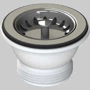 PILETTA PER LAVELLI INOX E SINTETICI CON TAPPO CESTELLO  Ø 70 11/2     L.B PLAST