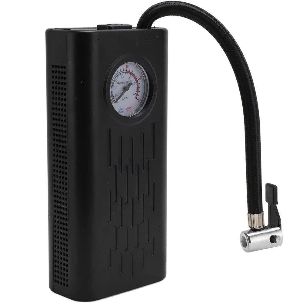 Trade Shop - Compressore D'aria Gonfiatore Elettrico Portatile Per Pneumatici Auto Senza Fili Manometro -
