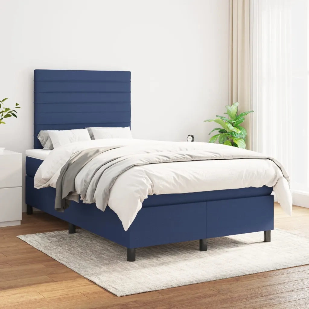 Giroletto a Molle con Materasso Blu 120x190 cm in Tessuto 3269894
